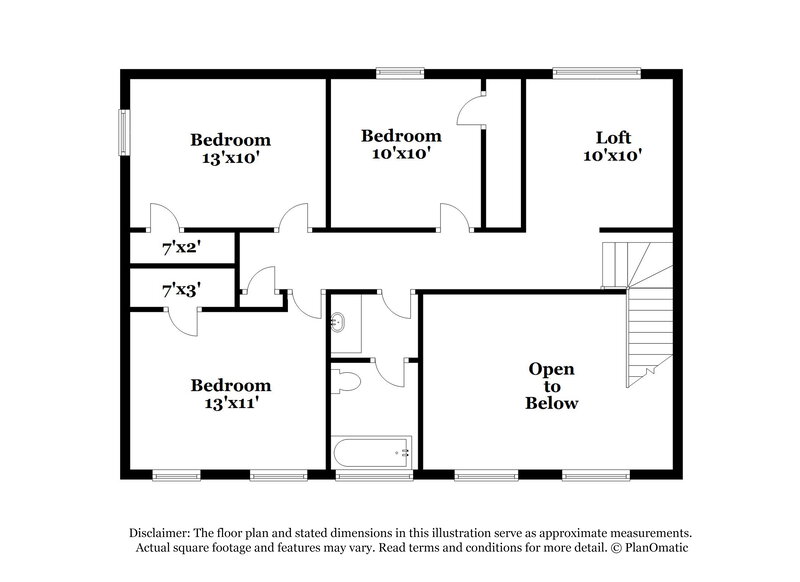 1,900/Mo, 3443 Oaktree Way Lithonia, GA 30038 Floor Plan View
