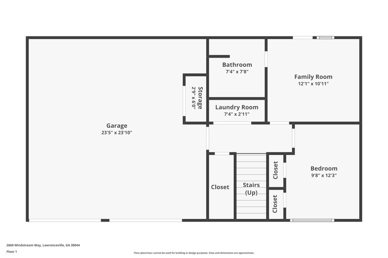 2,025/Mo, 2660 Windstream Way Lawrenceville, GA 30044 Floor Plan View