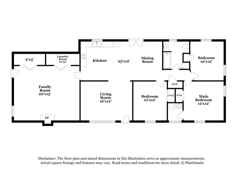 1,595/Mo, 2063 Woodbine Circle Austell, GA 30168 Floor Plan View