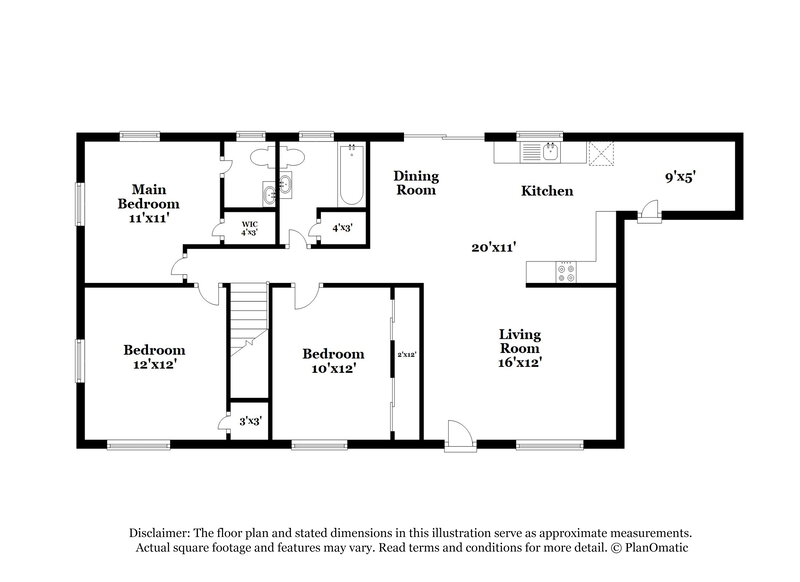 1,615/Mo, 250 Spanish Trails Way Dallas, GA 30157 Floor Plan View