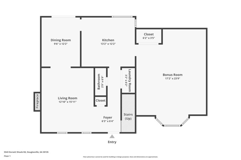 1,710/Mo, 5543 DORSETT SHOALS Road Douglasville, GA 30135 Floorplan View
