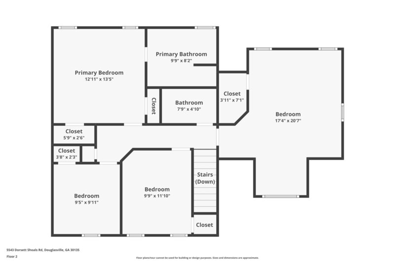 1,710/Mo, 5543 DORSETT SHOALS Road Douglasville, GA 30135 Floorplan View 2