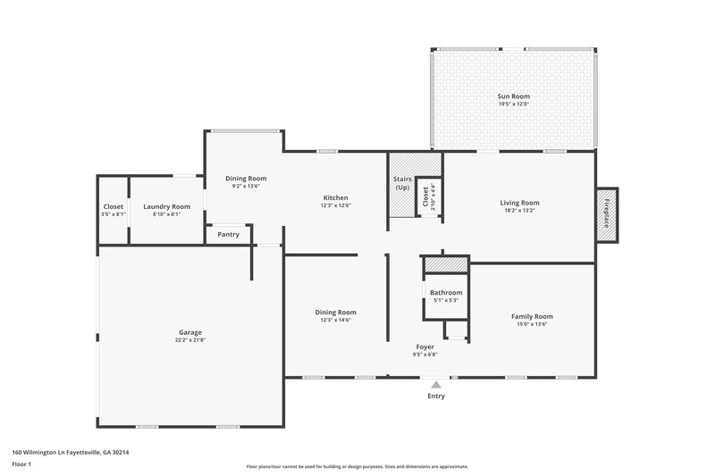 2,440/Mo, 160 Wilmington Lane Fayetteville, GA 30214 Floorplan View 2