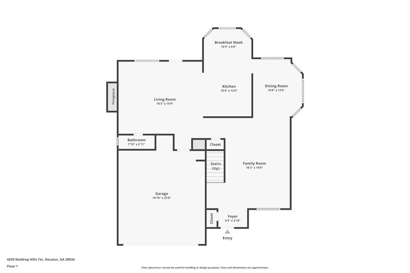 2,690/Mo, 4259 Waldrop Hills Terrace Decatur, GA 30034 Floor Plan View
