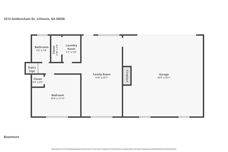 1,950/Mo, 3212 Goldenchain Drive Lithonia, GA 30038 Floor Plan View