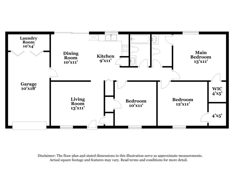 2,030/Mo, 48 Old Post Rd Jonesboro, GA 30238 Floor Plan View