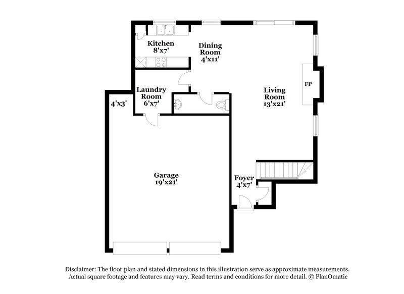 1,760/Mo, 1970 Corners Cir Lithonia, GA 30058 Floor Plan View