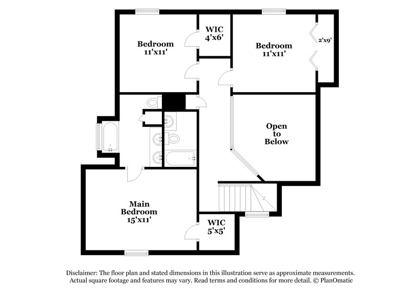 1,760/Mo, 1970 Corners Cir Lithonia, GA 30058 Floor Plan View 2