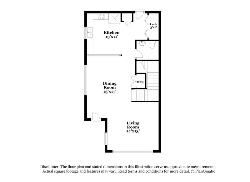 1,680/Mo, 2499 Brianna Drive Hampton, GA 30228 Floorplan View