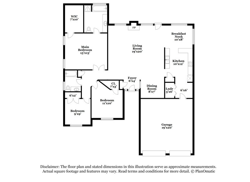 1,895/Mo, 4371 Fiddlers Bend Loganville, GA 30052 Floor Plan View