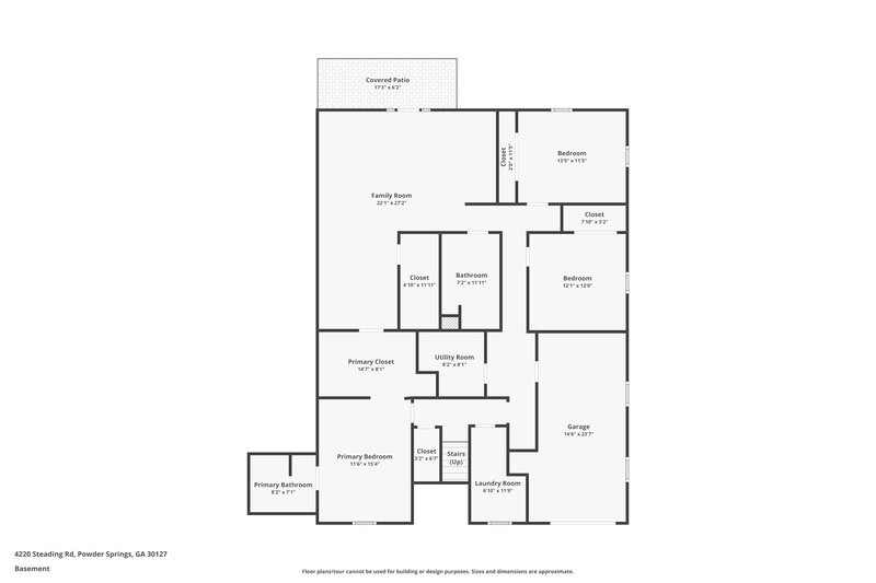 2,320/Mo, 4220 Steading Road Powder Springs, GA 30127 Floor Plan View