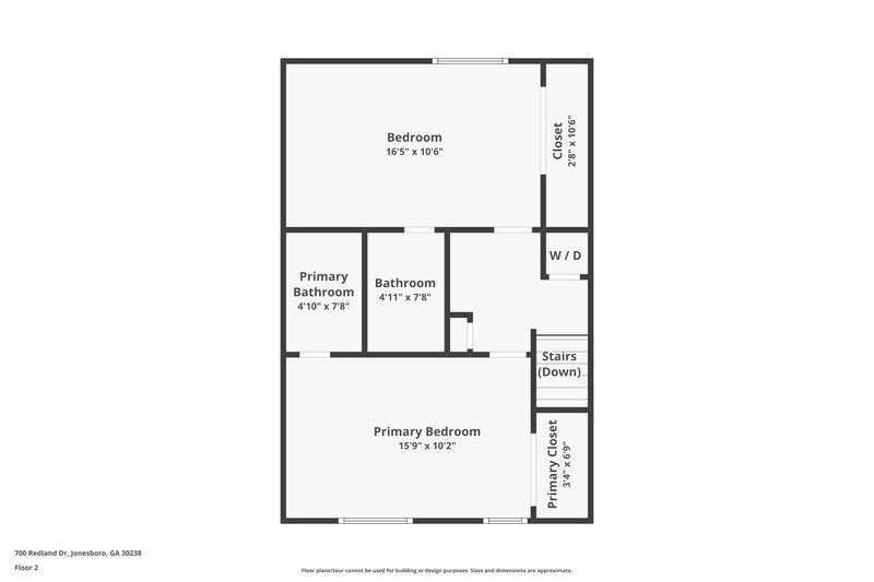 1,290/Mo, 700 Redland Dr Jonesboro, GA 30238 Floor Plan View 2