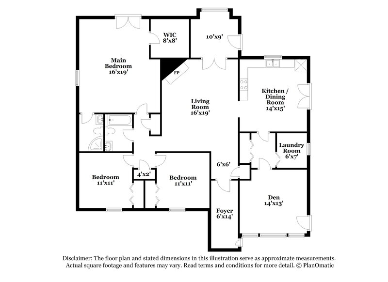 1,830/Mo, 3845 Scarsborough Drive Lawrenceville, GA 30044 Floor Plan View