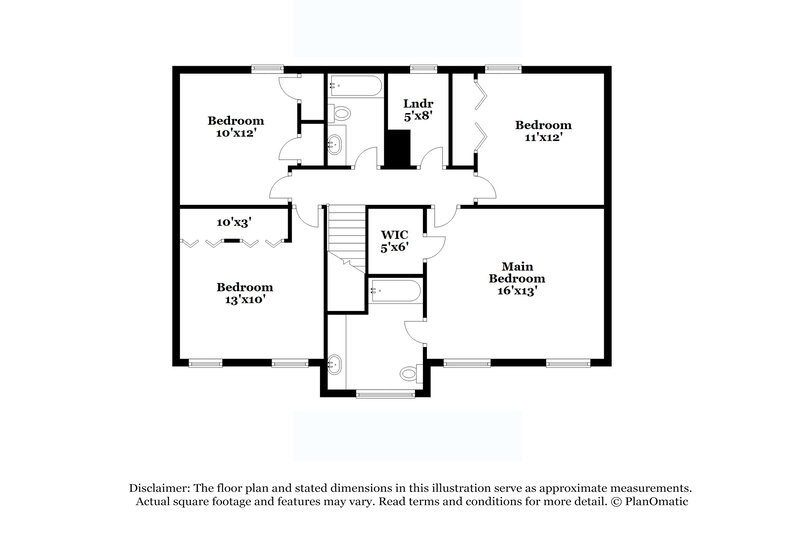 1,885/Mo, 2404 Boone Court Snellville, GA 30078 Floor Plan View 2