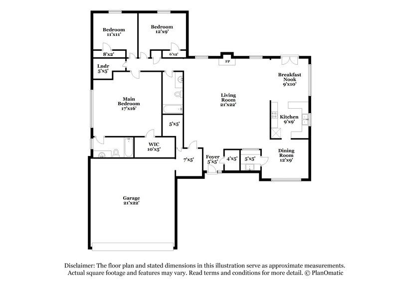 2,590/Mo, 2468 Mistletoe Lane Snellville, GA 30039 Floor Plan View
