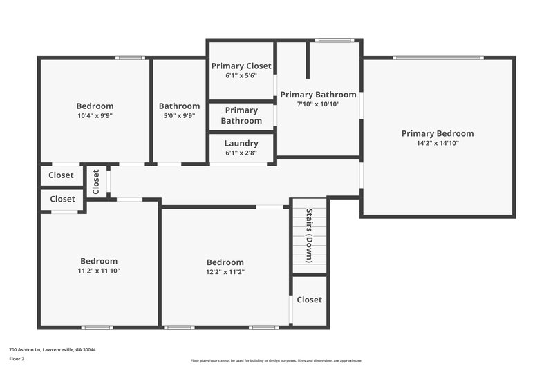 1,890/Mo, 700 Ashton Lane Lawrenceville, GA 30044 Floor Plan View 2