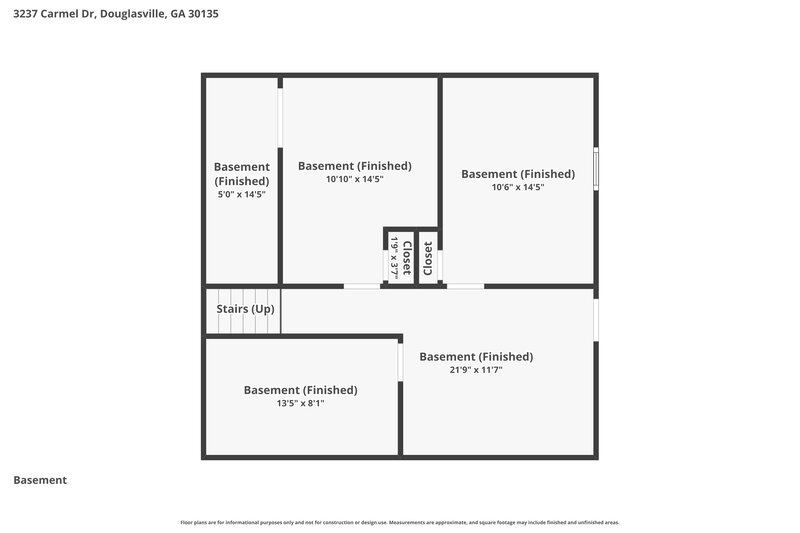 1,765/Mo, 3237 Carmel Drive Douglasville, GA 30135 Floorplan View