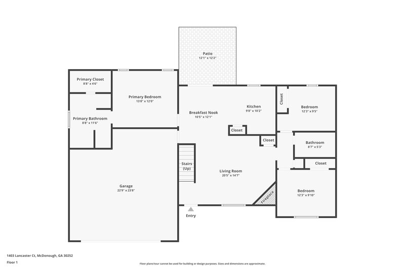0/Mo, 1403 Lancaster Court McDonough, GA 30252 Floorplan View