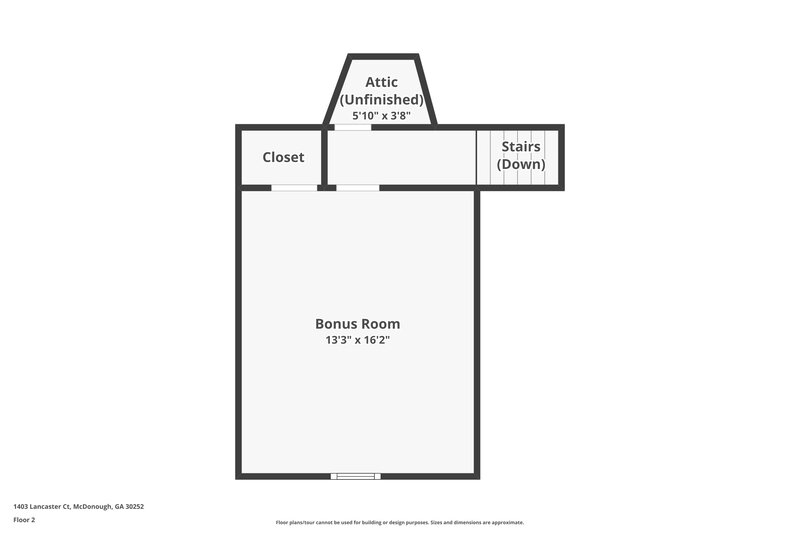 0/Mo, 1403 Lancaster Court McDonough, GA 30252 Floorplan View 2