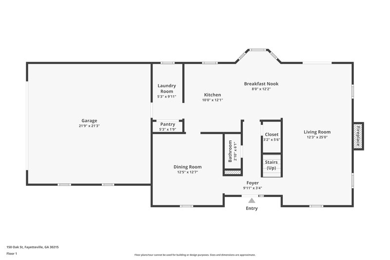 2,285/Mo, 150 Oak Street Fayetteville, GA 30215 Floor Plan View