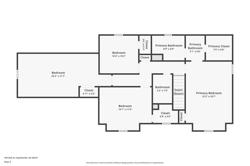 2,285/Mo, 150 Oak Street Fayetteville, GA 30215 Floor Plan View 2