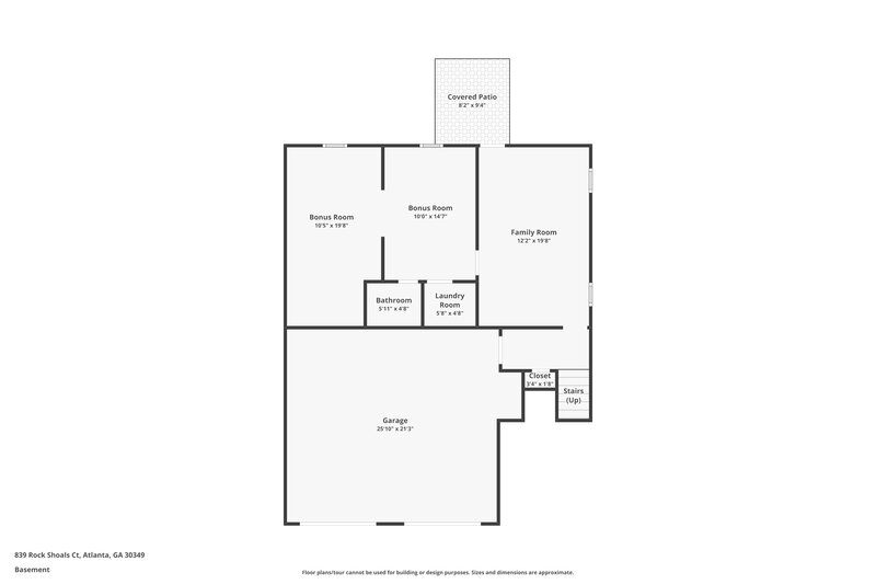 1,855/Mo, 839 Rock Shoals Ct College Park, GA 30349 Floor Plan View