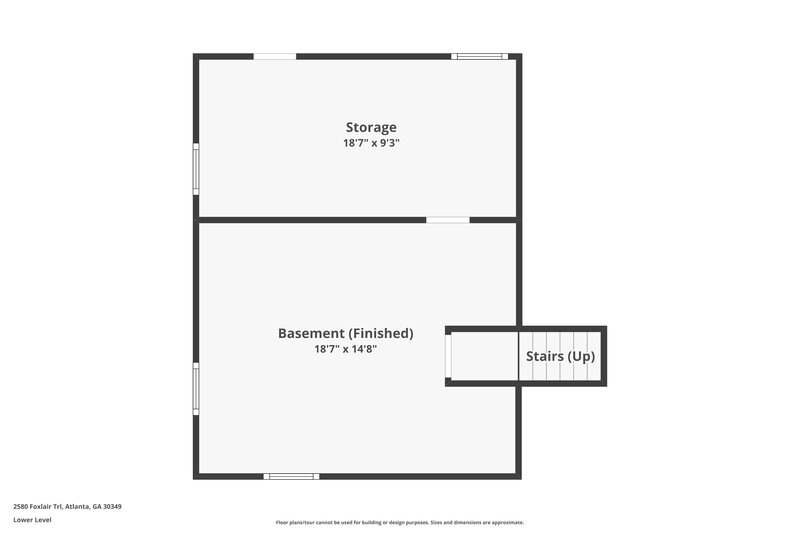 1,680/Mo, 2580 Foxlair Trail Atlanta, GA 30349 Floor Plan View 3