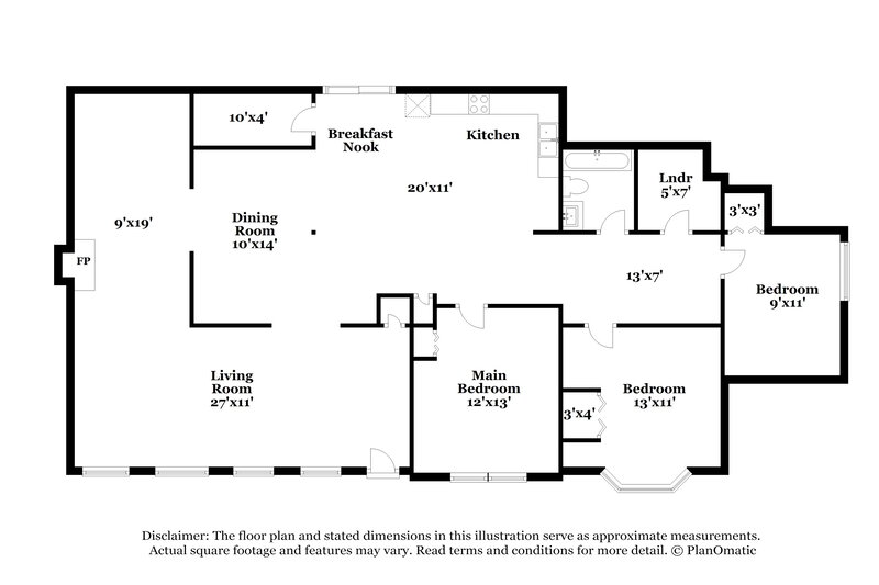 1,435/Mo, 429 Azalea Drive Stockbridge, GA 30281 Floor Plan View
