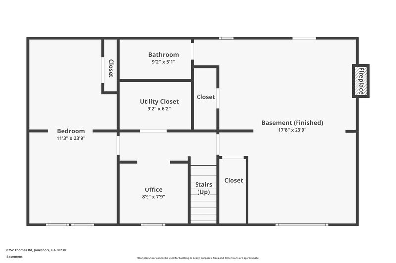 1,870/Mo, 8752 Thomas Road Jonesboro, GA 30238 Floorplan View 2