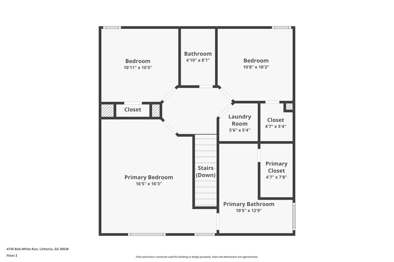 2,460/Mo, 4736 Bob White Run Lithonia, GA 30038 Floor Plan View 2