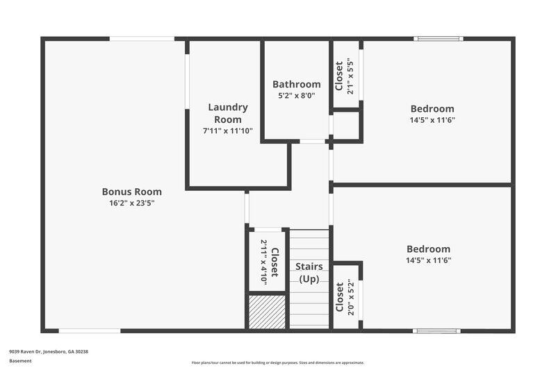 1,780/Mo, 9039 Raven Drive Jonesboro, GA 30238 Floorplan View 2