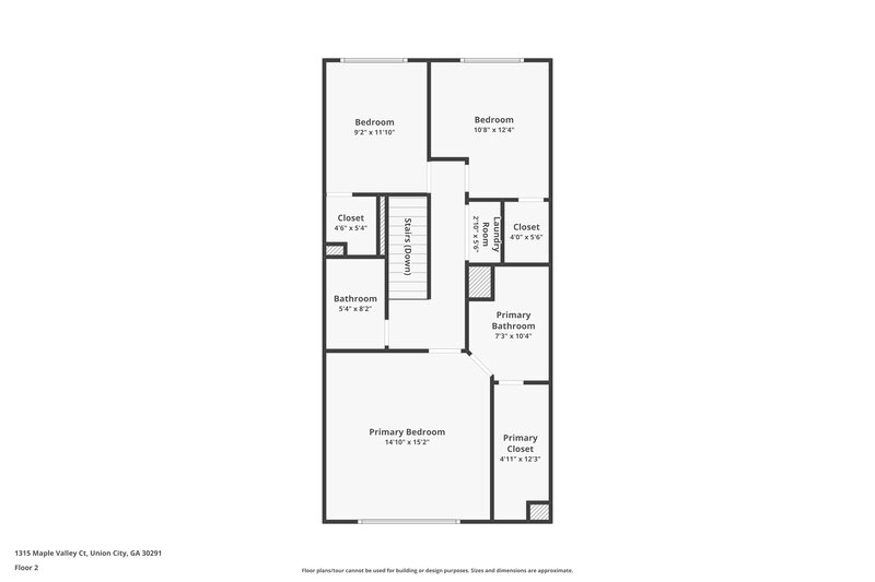1,915/Mo, 1315 Maple Valley Court Union City, GA 30291 Floor Plan View 2