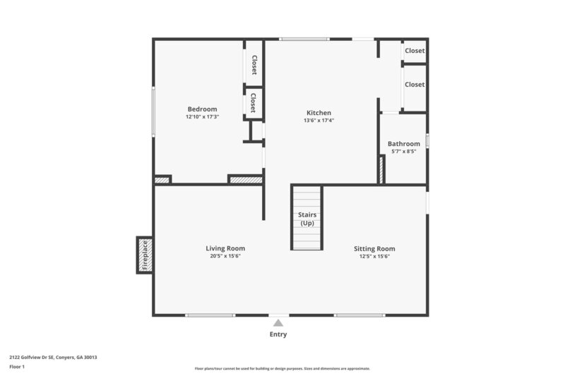 1,655/Mo, 2112 Golfview Drive Conyers, GA 30013 Floorplan View