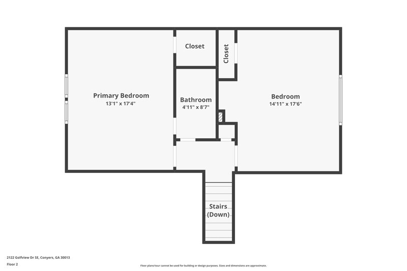 1,655/Mo, 2112 Golfview Drive Conyers, GA 30013 Floorplan View 2