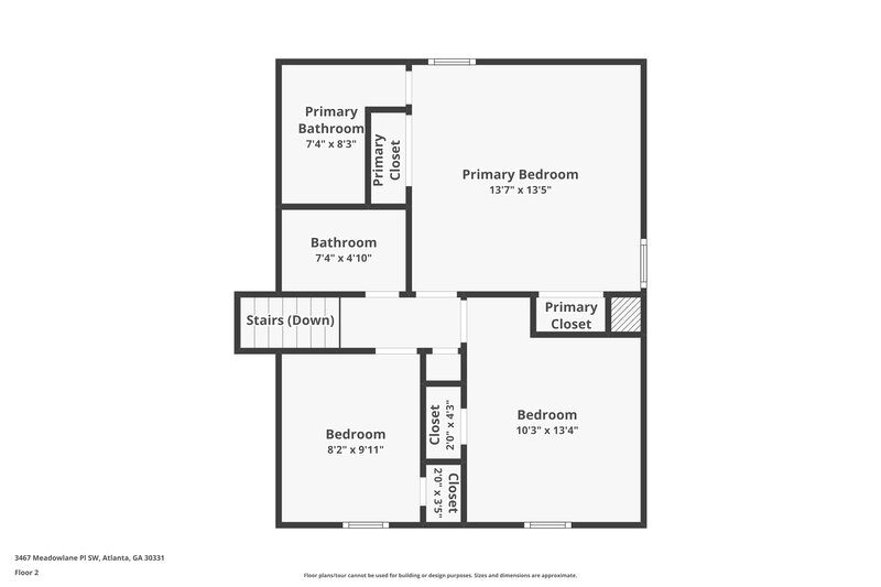 2,005/Mo, 3467 Meadowlane Place SW Atlanta, GA 30331 Floor Plan View 2
