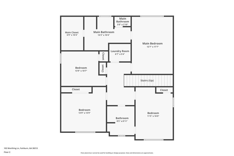 3,510/Mo, 102 Worthing Lane Fairburn, GA 30213 Floor Plan View 2