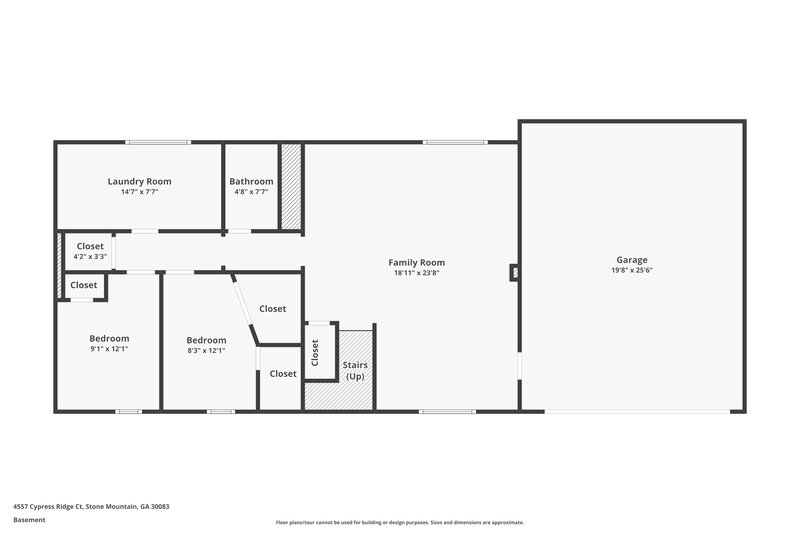 2,075/Mo, 4557 Cypress Ridge Stone Mountain, GA 30083 Floorplan View 2