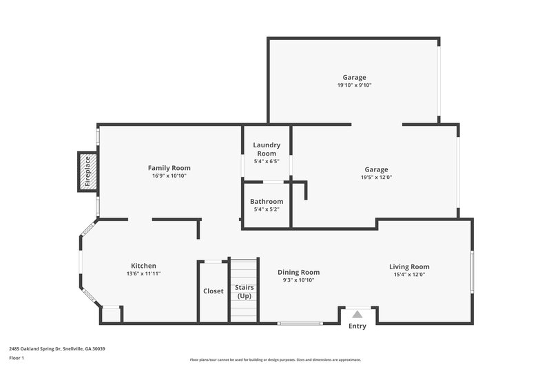 2,090/Mo, 2485 Oakland Spring Drive Snellville, GA 30039 Floor Plan View 2