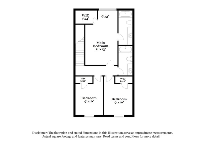 2,340/Mo, 2344 Bigwood Trail Atlanta, GA 30349 Floor Plan View 2