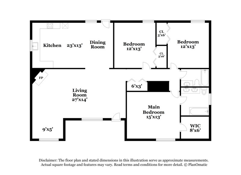 1,715/Mo, 2380 Christian Cir Covington, GA 30016 Floor Plan View
