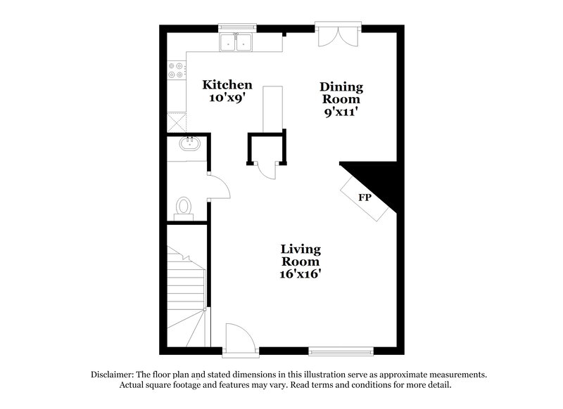 1,470/Mo, 5704 Wells Cir Stone Mountain, GA 30087 Floor Plan View 2