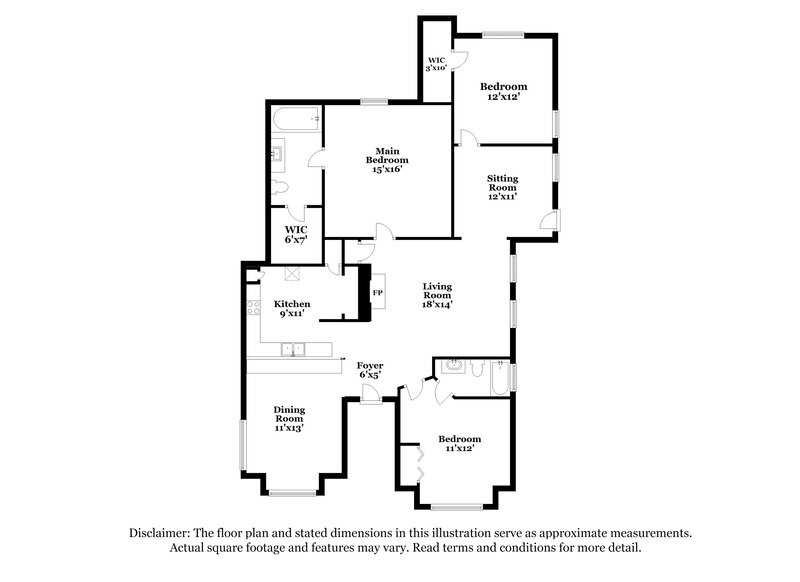 2,015/Mo, 4275 Cabretta Dr SE Smyrna, GA 30080 Floor Plan View
