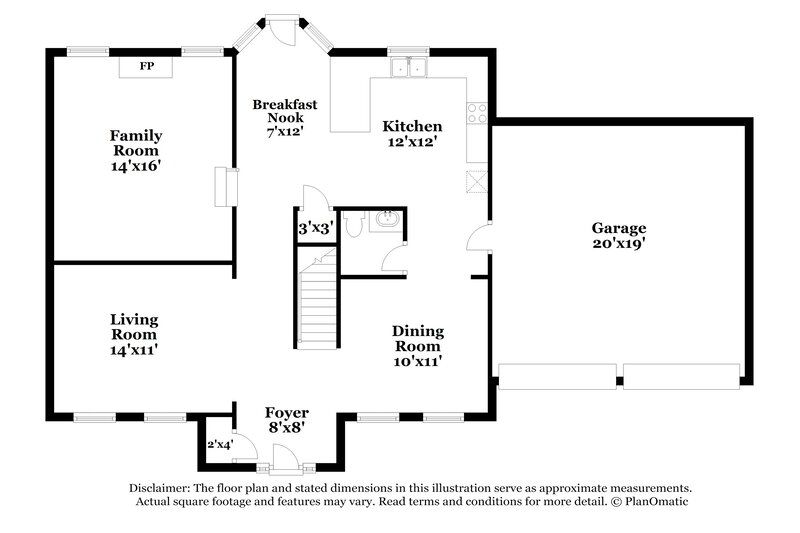 2,140/Mo, 95 Hazelhurst Dr Covington, GA 30016 Floor Plan View