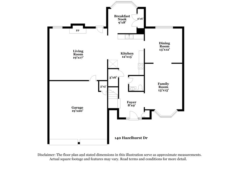 1,965/Mo, 140 Hazelhurst Dr Covington, GA 30016 Floor Plan View