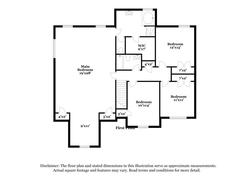 1,965/Mo, 140 Hazelhurst Dr Covington, GA 30016 Floor Plan View 2