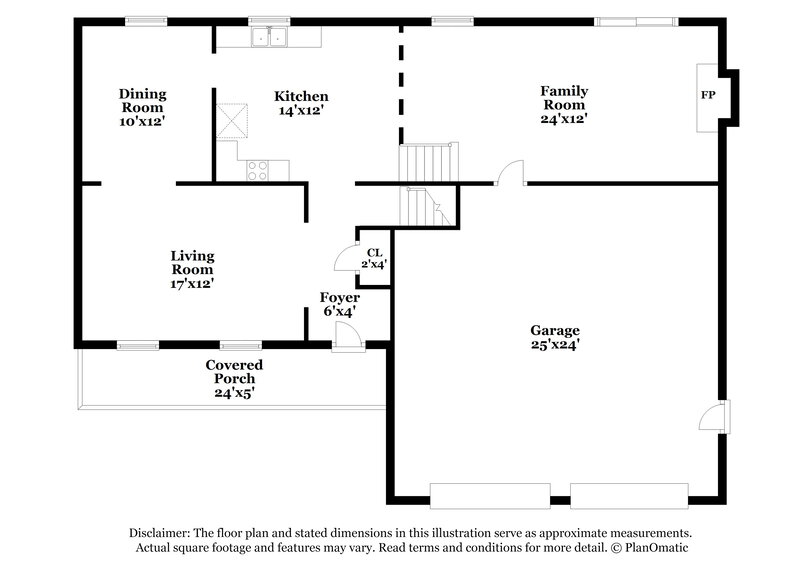 2,040/Mo, 5969 Twilight Trl Morrow, GA 30260 Floorplan View