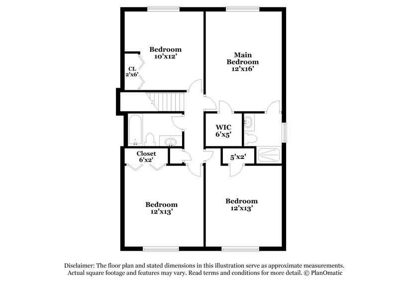 2,020/Mo, 5969 Twilight Trl Morrow, GA 30260 Floor Plan View 2