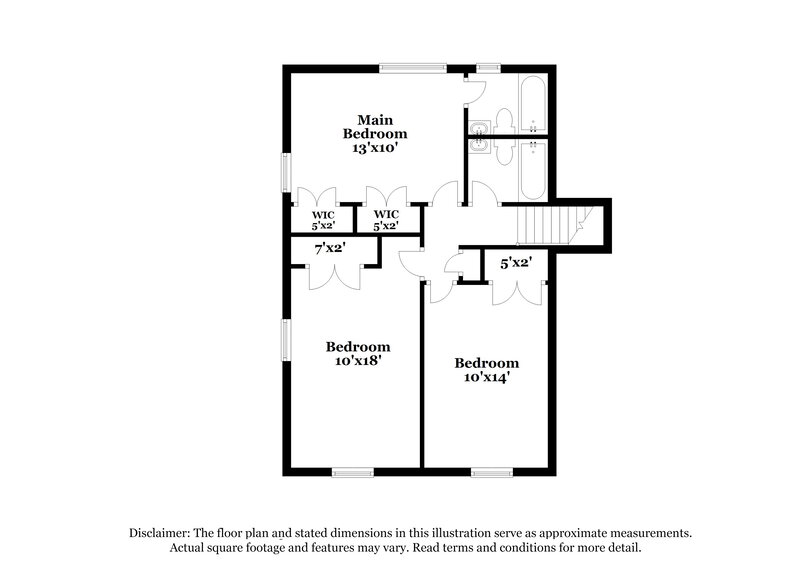 2,400/Mo, 6183 Fieldcrest Dr Morrow, GA 30260 Floorplan View 2