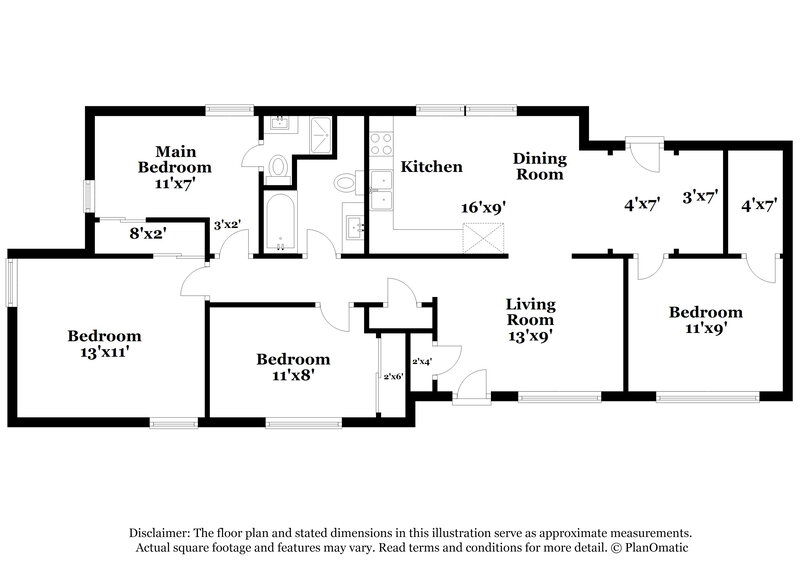 1,705/Mo, 8721 W Bourne Dr Jonesboro, GA 30238 Floorplan View