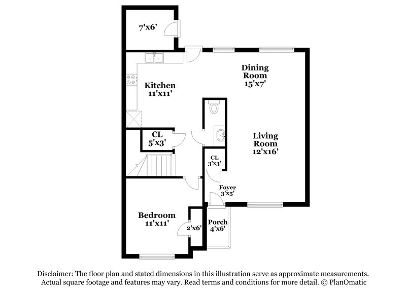 1,770/Mo, 2150 Ivy Lane Union City, GA 30291 Floor Plan View
